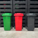 Bote de Basura 120 Lts. / 30 Galones color Rojo - Imagen 9