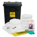 Kit Antiderrames 20 Galones con Contenedor de Plástico - Sólo Aceite