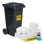 Kit Antiderrames Móvil 30 Galones con Contenedor de Plástico - Sólo Aceite