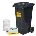 Kit Antiderrames Móvil 65 Galones con Contenedor de Plástico - Sólo Aceite