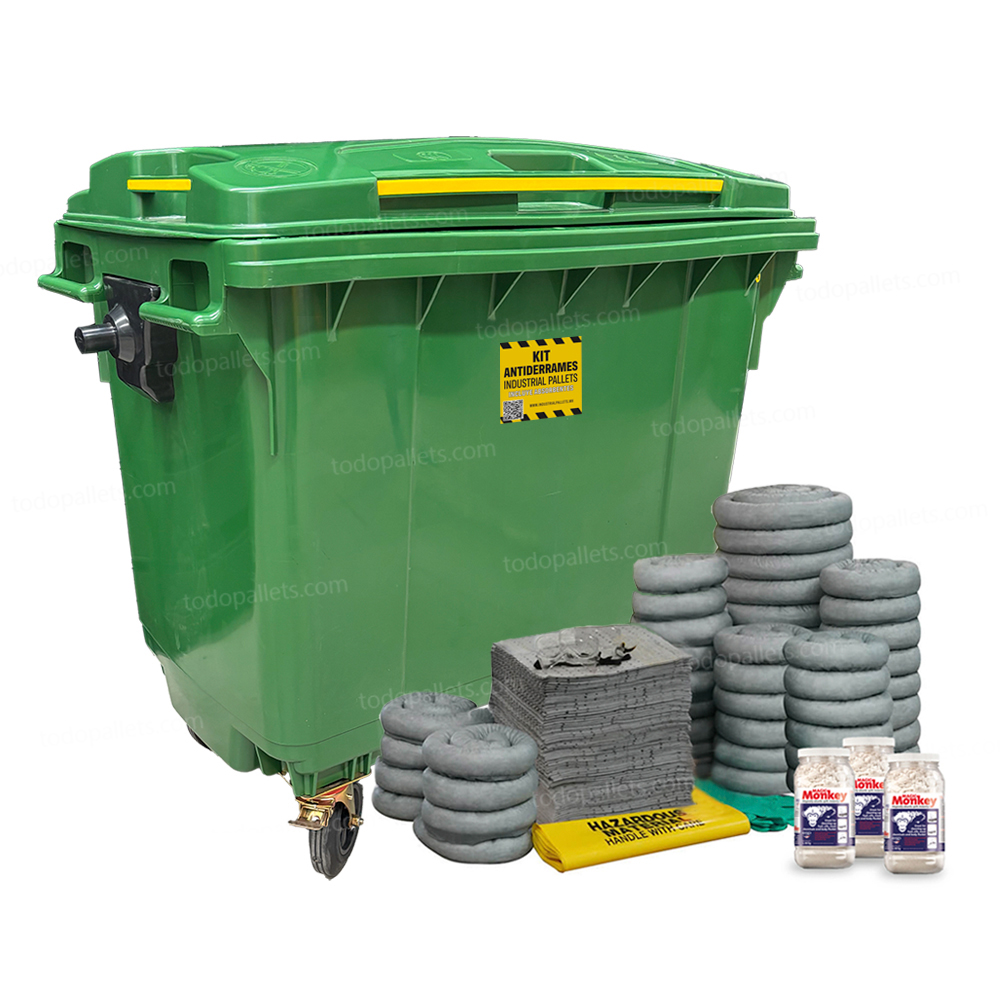 XLarge_Univ_001 Kit Antiderrames Large 174 Galones Contenedor de Plástico - Universal - Imagen 1