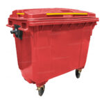 Contenedor de Basura 1100 Lts. / 290 Galones color Rojo