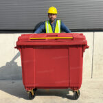 Bote de Basura 660 Lts. / 174 Galones color Rojo - Imagen 7