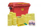 Kit Antiderrames Extra Large 290 Galones con Contenedor de Plástico - Líquidos Agresivos HazMat